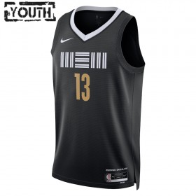 Maillot Basket Enfant Memphis Grizzlies Jaren Jackson Jr. 2023-24 Nike City Edition Noir Swingman